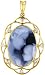 14kt Gold Framed Agate Cameo Mother Holding Baby Pendant With Diamonds - 3/4x1/2