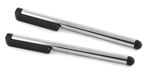 Muvit Stylus Pack Stifte f&uuml;r Apple iPad/iPhone/iPod Touch silber Preisvergleich
