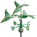 3 Geese in Flight Weathervane (Verdegris)