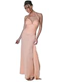 Gilar Silk Chiffon Halter Dress