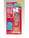 Permatex High-Temp Red RTV Silicone Gasket Maker (3 oz.)