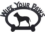 Wipe Your Paws Sign - Pit Bull Terrier
