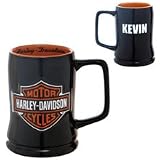 Personalized Harley Bar and Shield 18 oz Tankard