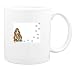 Mug with footprints, paw, hound, print, pet, animal, dog