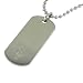 dogs3  - Stainless Steel Dog Tag Cross Pendant w Diamond