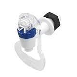 uxcell 水ディスペンサータップ　蛇口　プッシュ型　家庭　オフィス　プラスチック　クリア　ホワイト