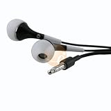 Universal In-Ear 3.5mm Stereo Headset, white / Black (for 3.5mm jack such as CD player, Walkman, Computer, Laptop, VCD/DVD players, ipods etc)