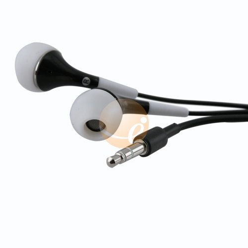 318NkbWWZOL Universal In Ear 3.5mm Stereo Headset, white / Black (for 3.5mm jack such as CD player, Walkman, Computer, Laptop, VCD/DVD players, ipods etc)