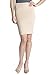 Rekucci Women's Ease into Comfort Luxe Techno Scuba Princess seam Pencil Skirt