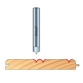 Freud 20-301 Radius V Groove Router Bit For Use With Freud's 99-472 Beadboard Router Bit... by Freud