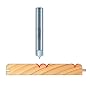 Freud 20-301 Radius V Groove Router Bit For Use With Freud's 99-472 Beadboard Router Bit System 1/4 inch Shank