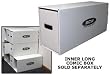 BCW Long Comic Book Storage Box House & Long Comic Cardboard Storage Box (2 of EACH) Corrugated Cardboard Storage Box - Comic Book Collecting Supplies