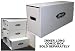 BCW Long Comic Book Storage Box House & Long Comic Cardboard Storage Box (2 of EACH) Corrugated Cardboard Storage Box - Comic Book Collecting Supplies