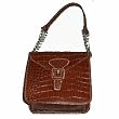 Women's Liz Claiborne Purse Handbag Park Avenue Bos Chestnut