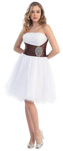 Strapless Cocktail Party Junior Prom Dress #2611