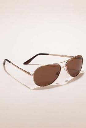 Tinted Oval Lens Aviator Sunglasses