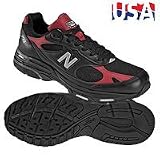 New Balance Men's MR993 Running Shoe,Black/Red,11.5 D US