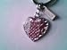 COACH Multi Color Heart Wht/Pnk/Dark Pnk. KEYCHAIN AUTHENTIC & STAMPED PERFECT GIFT FOR "MOTHERS DAY" !