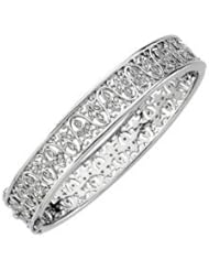 Diamond Bangle Bracelet 14K White 1/2 Ct Tw 65482