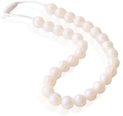 Silicone Teething Necklace for Mom (White Pearl)