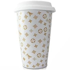 Creative Double-Wall Thermal Porcelain Cup with Silicone Lid