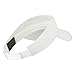Youth Cotton Sun Visor - White OSFM