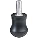 Giottos Spare Rubber Foot with Metal Spike, 1.2 Diameter, 2.4 length