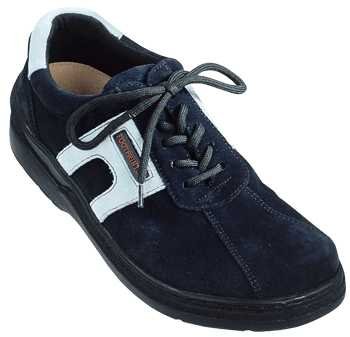 Footprints walking-shoes Glasgow from Suede in Navy/Bleu with a medium insole Detail