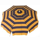 6ft Cabana Striped Beach Umbrella with Tilt & Vent