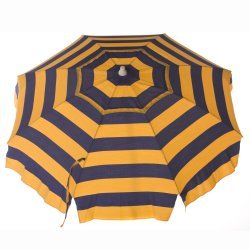 6ft Cabana Striped Beach Umbrella with Tilt & Vent