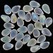 Czech Glass Beads 9mm Teardrop Crystal Ghost Matte AB (50)