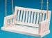 Dollhouse Miniature White Porch Swing