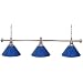 Trademark Premium 60 Inch 3 Shade Billiard Lamp Blue and Silver, Blue Trademark Premium 60 Inch 3 Shade Billiard Lamp Blue and Silver, Blue