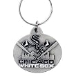 Chicago White Sox Oval Pewter Keychain