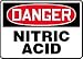 DANGER NITRIC ACID 10