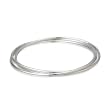 Sterling Silver Thin Multiple Interlock Bangle Bracelets
