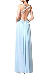 Sexy Chiffon Cutout Lace Beaded Evening Dress/Pageant Dress 