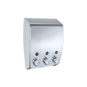 Wenko Soap Dispenser Varese 3-Chamber, Chrome