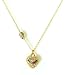 Juicy Couture Jewelry Puffed Pave Heart Wish Necklace Crystal