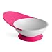 Boon Catch Bowl - Toddler Bowl with Spill Catcher in Pink/White