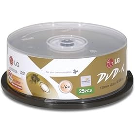 Click here to buy LG 25 Pack 16X Lightscribe DVD-R Spindle by LG.