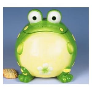 Toby The Frog Toad Cookie Jar Food Container For Kitchen Decor And Storage by Burton & Burton