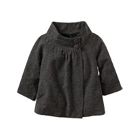 Old Navy Ladies Gray Tweed Wool-Blend Swing Jackets by 6