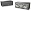 JBL Northridge EC25 2-Way Dual 5-Inch Center Channel Speaker, Single (Black Ash)
