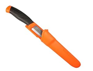 Morakniv Companion Fixed Blade Outdoor Knife with Sandvik Stainless Steel Blade, Orange, 4.1-Inch