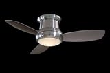 Minka Aire F518-BN Contemporary / Modern Nickel Ceiling Fan Light Included