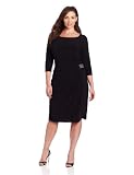 Jones New York Womens Side Trim Detail Dress