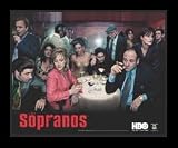 The Sopranos (Cast, Season 4) Black Wood-Mounted TV Poster Print (Unframed and Framed also available) - 16