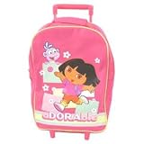 Review Trademark Collections  / Trademark Collections Dora Adorable Wheelie Bag