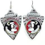 Set of 2 Florida State Seminoles Dangle Earrings - NCAA College Athletics Fan Shop Sports Team Merchandise